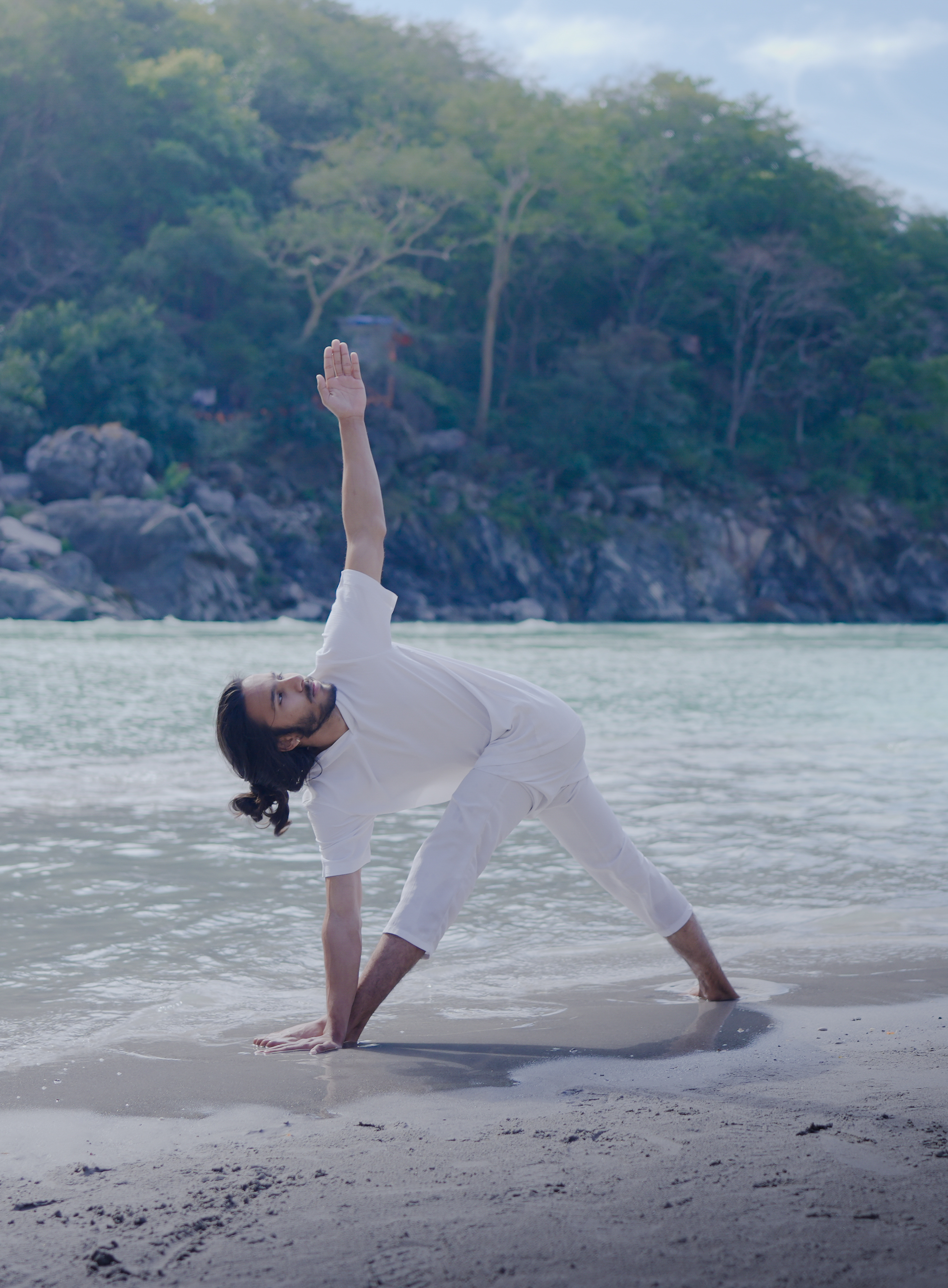 Yoga session in the ashram