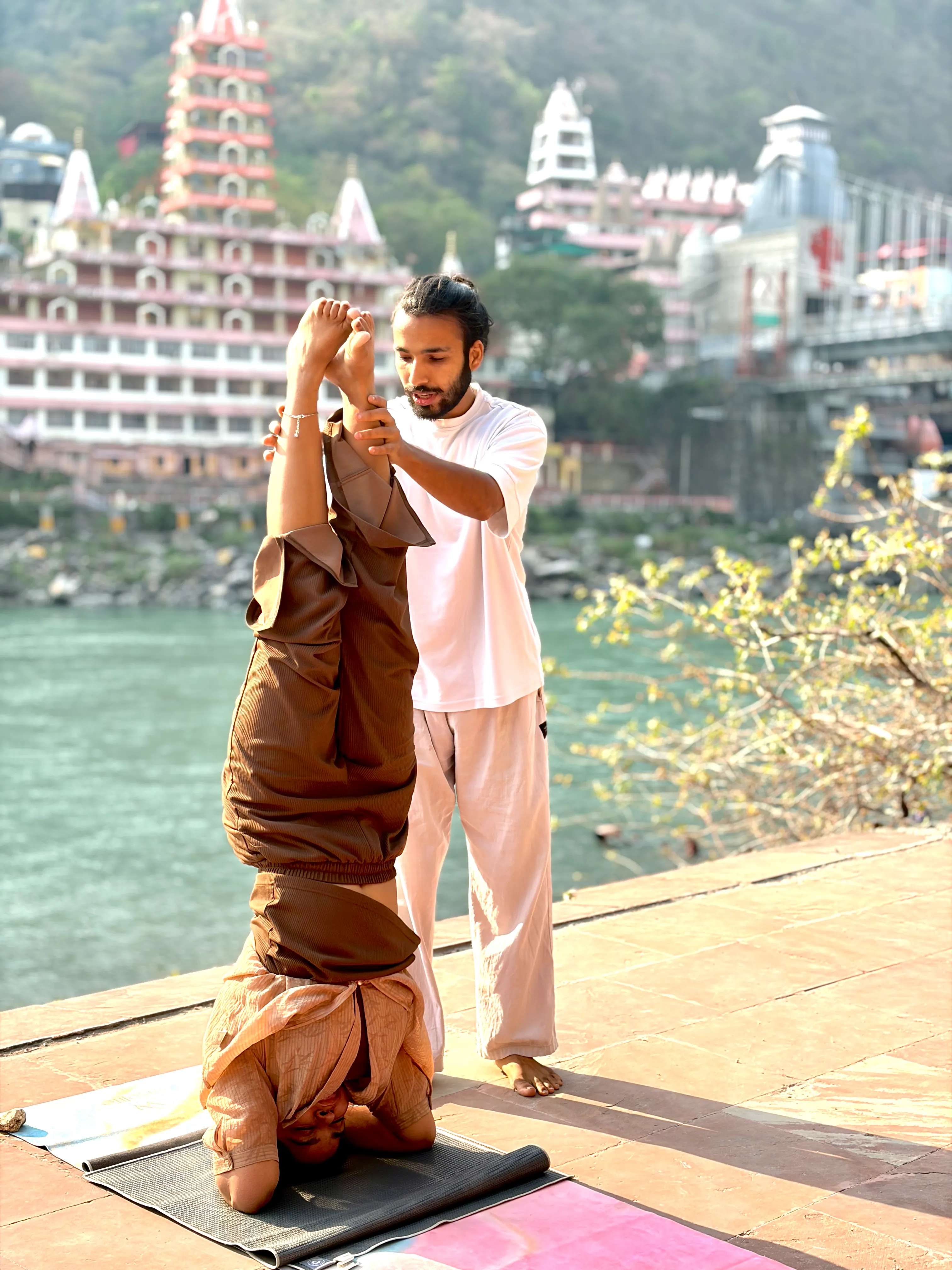 Yoga session at IYA