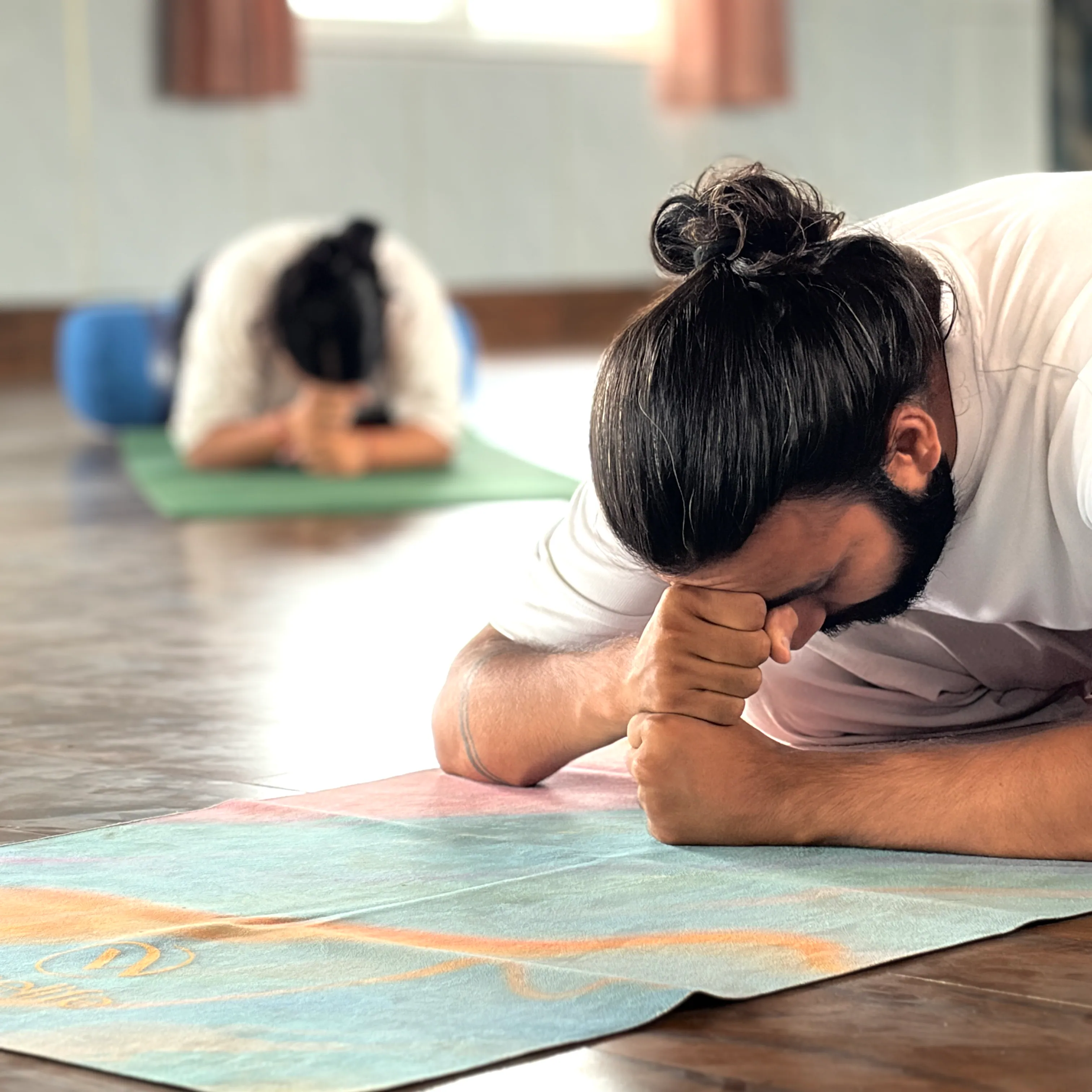 Meditation at the ashram